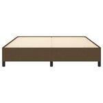 vidaXL Cadre de lit sans matelas marron foncé 180x200 cm tissu