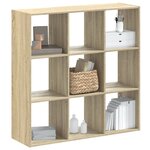 vidaXL Bibliothèque chêne sonoma 102x32x102 cm bois d'ingénierie