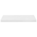 vidaXL Étagère murale flottante 4 Pièces Blanc brillant 60x23 5x3 8cm MDF