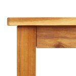 vidaXL Table à manger de jardin 180x90x75 cm bois massif d'acacia