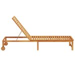 vidaXL Chaise longue en bois d'acacia massif