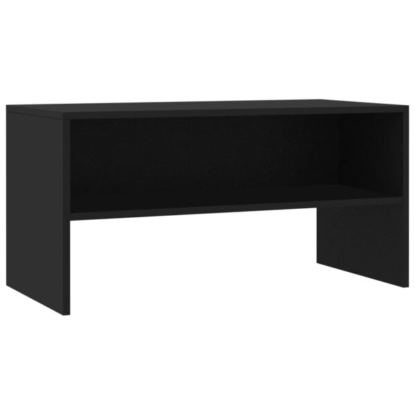 vidaXL Meuble TV Noir 80x40x40 cm Bois d’ingénierie