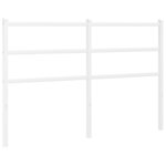 vidaXL Tête de lit métal blanc 140 cm