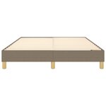 vidaXL Cadre de lit sans matelas taupe 140x190 cm tissu