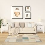 vidaXL Tables d'appoint 2 Pièces Blanc 50x50x49 cm Bois massif de pin