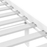 vidaXL Cadre de lit sans matelas blanc 120x190 cm bois massif