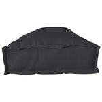 vidaXL Coussin de Palette pour Banc Noir 200x40x8 cm Tissu Oxford