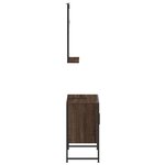 vidaXL Ensemble d'armoires de salle de bain 2 Pièces chêne marron