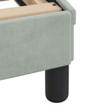 vidaXL Lit avec matelas gris clair 90x190 cm velours