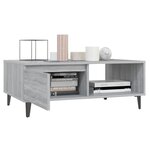 vidaXL Table basse Sonoma gris 90x60x35 cm Aggloméré
