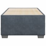 vidaXL Cadre de lit sans matelas gris foncé 100x200 cm velours