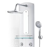 vidaXL Panneau de douche 25x43x110 cm Argenté