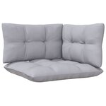 Salon de jardin meuble d'extérieur ensemble de mobilier 3 pièces avec coussins gris bois de pin 02_0015963