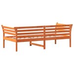 vidaXL Lit de jour cire marron 100x200 cm bois de pin massif