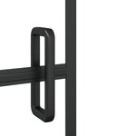 vidaXL Cabine de douche ESG 100x140 cm Noir