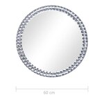 vidaXL Miroir mural 60 cm Verre trempé