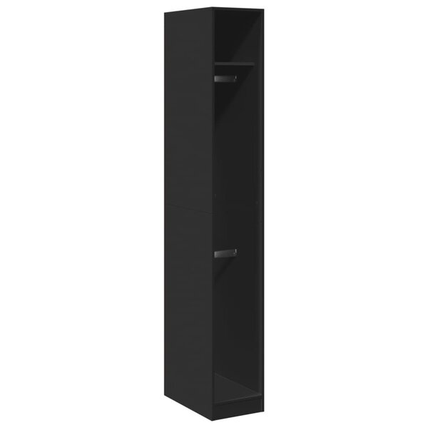 vidaXL Garde-robe noir 30x50x200 cm bois d'ingénierie