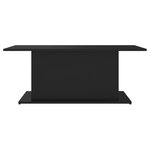 vidaXL Table basse noir 102x55 5x40 cm bois d'ingénierie