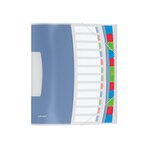 Trieur VIVIDA A4 PP 12 touches, multicolore pochette de protection 3 rabats ESSELTE