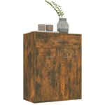 vidaXL Buffet Chêne fumé 60x30x75 cm Bois d'ingénierie