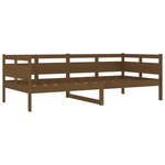 vidaXL Lit de jour sans matelas marron miel bois pin massif 90x200 cm