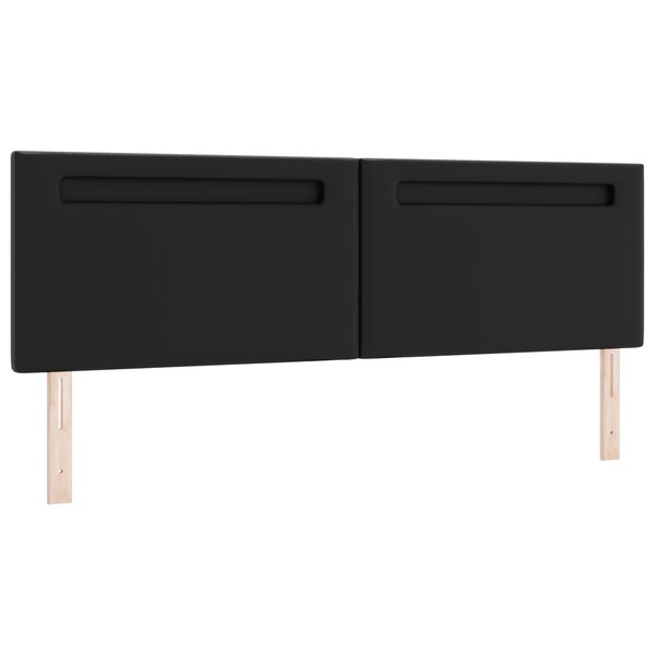 Tête de lit vidaXL Design Simple Noir 180 cm en Cuir Synthétique