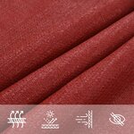 vidaXL Voile d'ombrage 160 g/m² Rouge 2 5x2 5 m PEHD