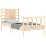 vidaXL Cadre de lit sans matelas 90x200 cm bois de pin massif