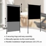 vidaXL Store roulant d'extérieur 120 x 270 cm Anthracite