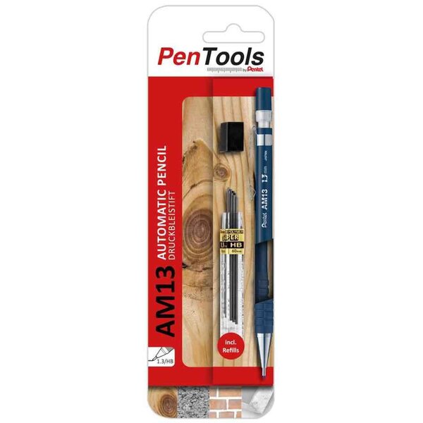 Porte-mines am13  épaisseur mine: 1 5 mm  bleu foncé pentel