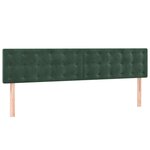 vidaXL Sommier à lattes de lit et matelas Vert foncé 180x200cm Velours
