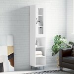vidaXL Buffet haut Blanc 34 5x34x180 cm Bois d'ingénierie
