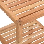 vidaXL Étagère de salle de bain 36x36x79 cm Bois massif de noyer