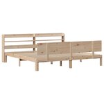vidaXL Cadre de lit avec tête de lit 180x200 cm bois de pin massif