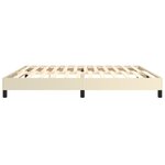 vidaXL Cadre de lit sans matelas crème 200x200 cm similicuir