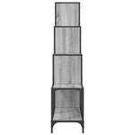 vidaXL Bibliothèque sonoma gris 122x30x132 cm bois ingénierie et métal