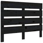 vidaXL Cadre de lit sans matelas noir 75x190 cm bois de pin massif