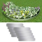 vidaXL Clôture de pelouse 10 Pièces Acier galvanisé 100x20 cm