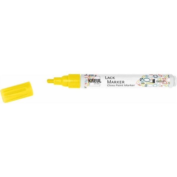 Lackmarker 'gloss paint marker'  medium  jaune kreul