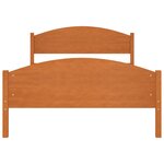 vidaXL Cadre de lit sans matelas marron miel pin massif 120x200 cm