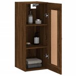 vidaXL Armoire murale chêne marron 34 5x34x90 cm bois d'ingénierie