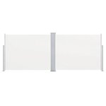vidaXL Auvent latéral rétractable Crème 140 x 1000 cm