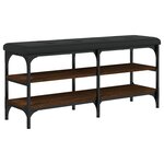 vidaXL Banc à chaussures chêne marron 102x32x47 cm bois d'ingénierie