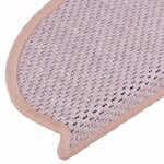 vidaXL Tapis d'escalier autocollants 15 Pièces 65x21x4 cm Rouge