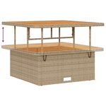 Ensemble 12 pièces de canapés de jardin avec coussins Beige Poly rotin Acacia