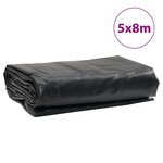 vidaXL Bâche noir 5x8 m 650 g/m²