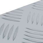vidaXL Boîte en aluminium 80 x 30 x 35 cm Argenté