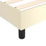 vidaXL Cadre de lit Crème 160x200 cm Similicuir