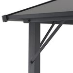 vidaXL Tonnelle avec toit Aluminium 4x3x2 6 m Noir