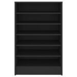 vidaXL Armoire à chaussures Noir 60x35x92 cm Bois d’ingénierie